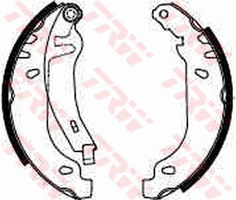 Bromsbackar, sats, Bakaxel Trw GS8211 TRW Bromsbackar, sats, Bakaxel Trw GS8211 TRW
