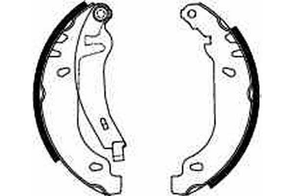 Bromsbackar, sats, Bakaxel Trw GS8211 TRW Bromsbackar, sats, Bakaxel Trw GS8211 TRW