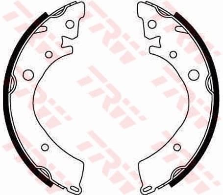 Bromsbackar, sats, Bakaxel Trw GS8215 TRW