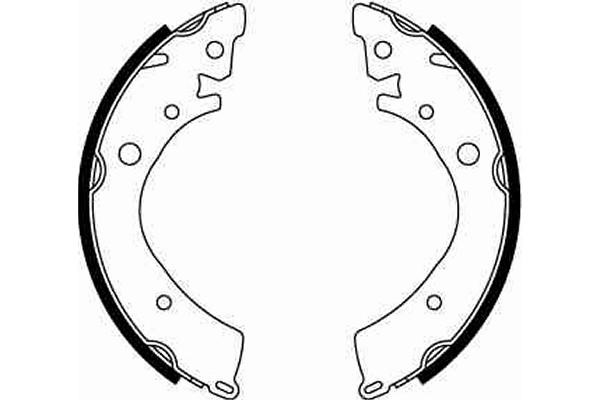 Bromsbackar, sats, Bakaxel Trw GS8215 TRW