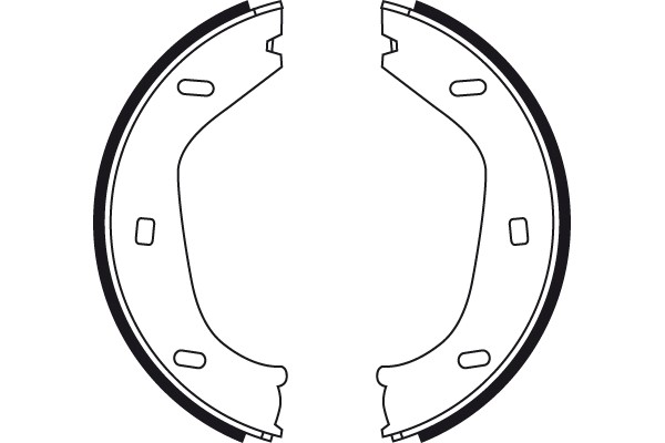 Bromsbackar, sats, parkeringsbroms, Bakaxel Trw GS8219 TRW