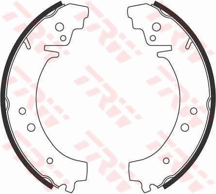 Bromsbackar, sats, Bakaxel Trw GS8222 TRW
