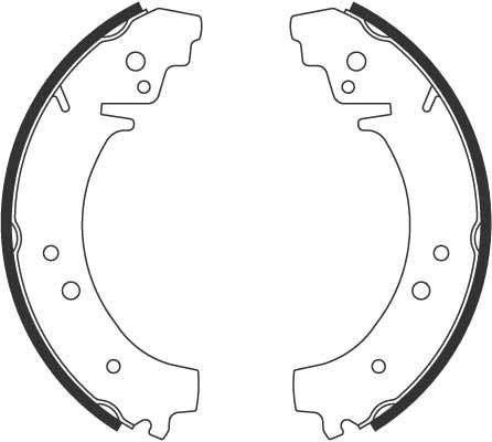 Bromsbackar, sats, Bakaxel Trw GS8222 TRW