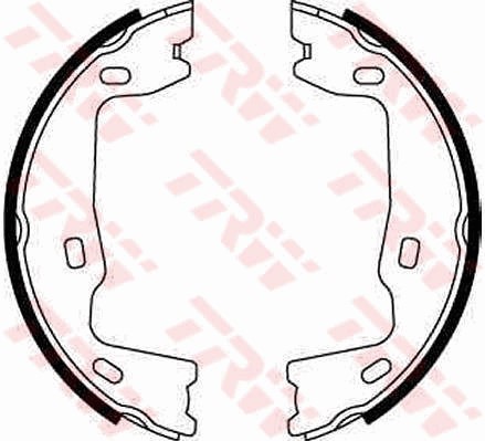 Bromsbackar, sats, parkeringsbroms, Bakaxel Trw GS8223 TRW