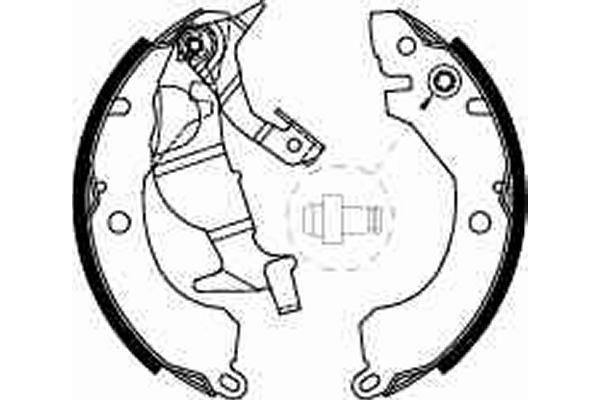 Bromsbackar, sats, Bakaxel Trw GS8225 TRW