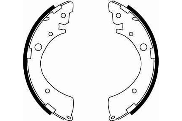 Bromsbackar, sats, Bakaxel Trw GS8245 TRW