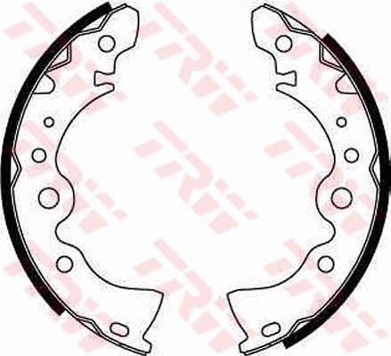 Bromsbackar, sats, Bakaxel Trw GS8246 TRW Bromsbackar, sats, Bakaxel Trw GS8246 TRW