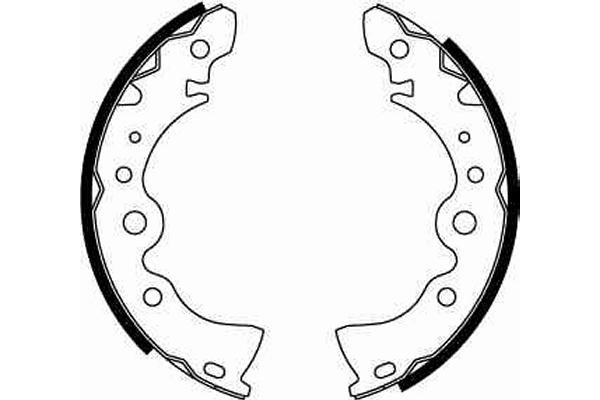Bromsbackar, sats, Bakaxel Trw GS8246 TRW Bromsbackar, sats, Bakaxel Trw GS8246 TRW
