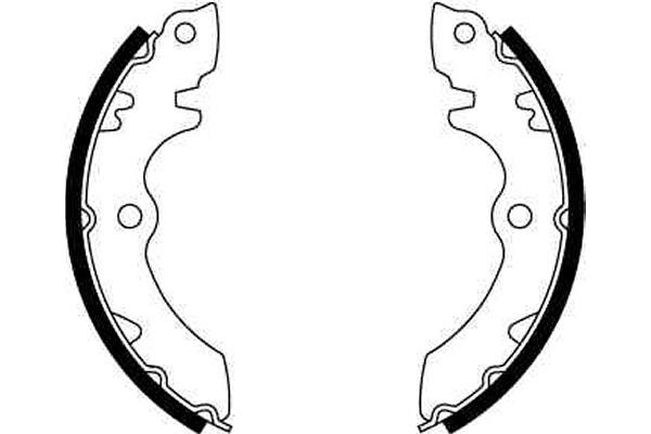 Bromsbackar, sats, Bakaxel Trw GS8247 TRW