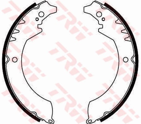 Bromsbackar, sats, Bakaxel Trw GS8251 TRW
