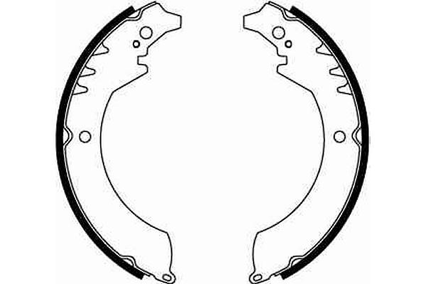 Bromsbackar, sats, Bakaxel Trw GS8251 TRW