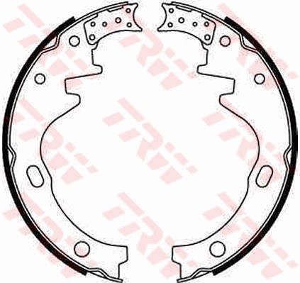 Bromsbackar, sats, Bakaxel Trw GS8259 TRW