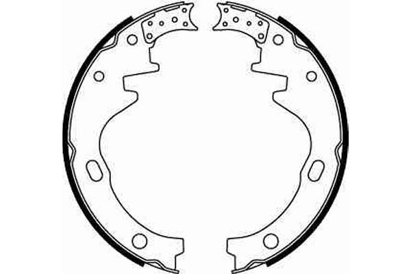 Bromsbackar, sats, Bakaxel Trw GS8259 TRW