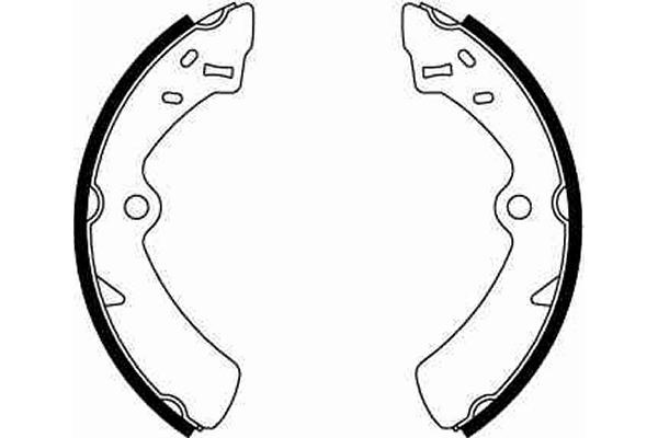 Bromsbackar, sats, Bakaxel Trw GS8260 TRW Bromsbackar, sats, Bakaxel Trw GS8260 TRW
