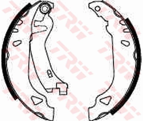 Bromsbackar, sats, Bakaxel Trw GS8269 TRW