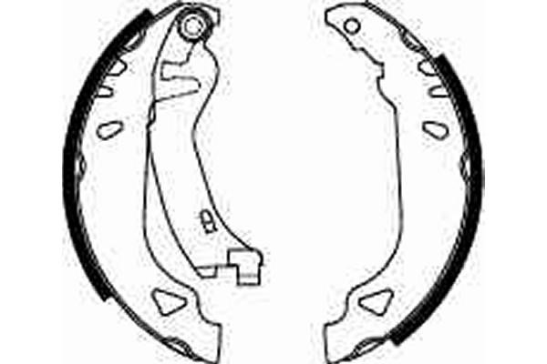 Bromsbackar, sats, Bakaxel Trw GS8269 TRW