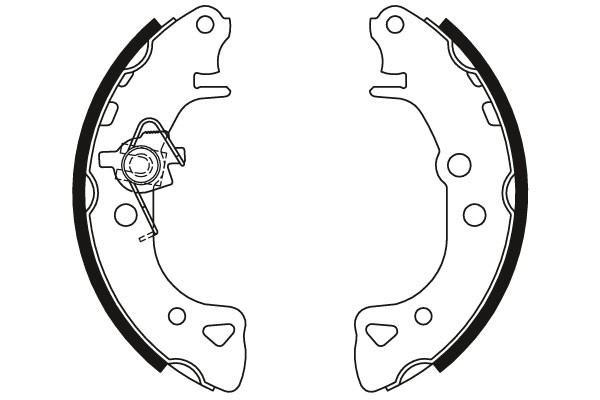 Bromsbackar, sats, Bakaxel Trw GS8271 TRW