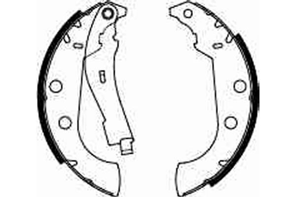 Bromsbackar, sats, Bakaxel Trw GS8272 TRW