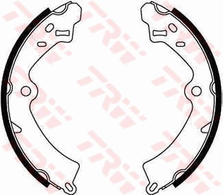 Bromsbackar, sats, Bakaxel Trw GS8278 TRW