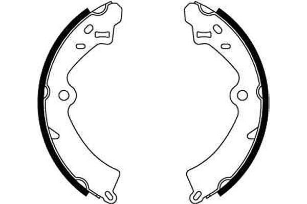 Bromsbackar, sats, Bakaxel Trw GS8278 TRW Bromsbackar, sats, Bakaxel Trw GS8278 TRW