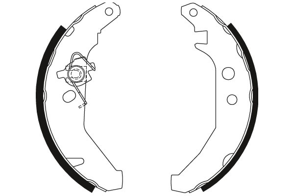 Bromsbackar, sats, Bakaxel Trw GS8279 TRW
