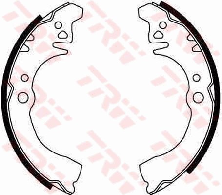 Bromsbackar, sats, Bakaxel Trw GS8281 TRW