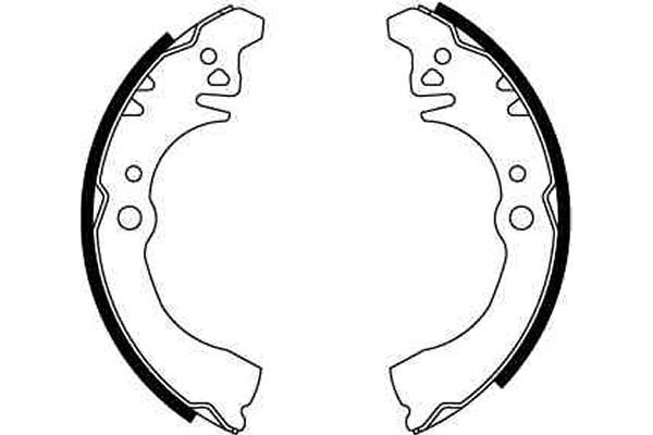 Bromsbackar, sats, Bakaxel Trw GS8281 TRW