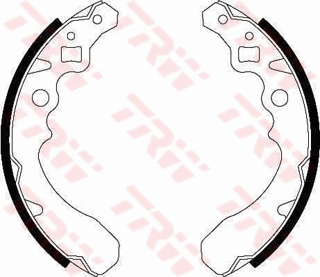 Bromsbackar, sats, Bakaxel Trw GS8282 TRW
