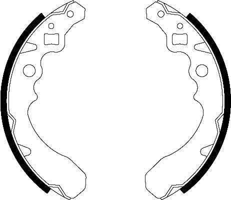 Bromsbackar, sats, Bakaxel Trw GS8282 TRW