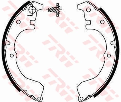 Bromsbackar, sats, Bakaxel Trw GS8287 TRW