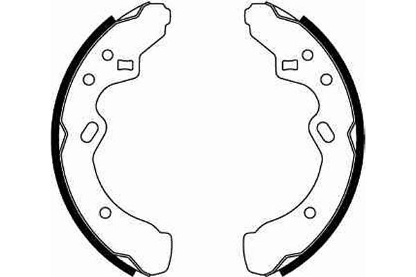 Bromsbackar, sats, Bakaxel Trw GS8288 TRW