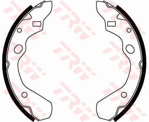 Bromsbackar, sats, Bakaxel Trw GS8290 TRW