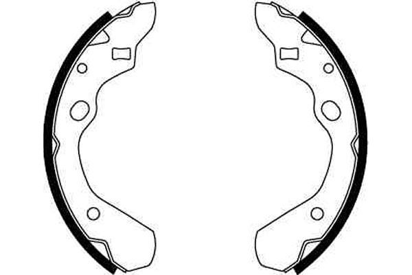 Bromsbackar, sats, Bakaxel Trw GS8290 TRW