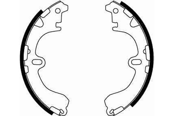 Bromsbackar, sats, Bakaxel Trw GS8291 TRW