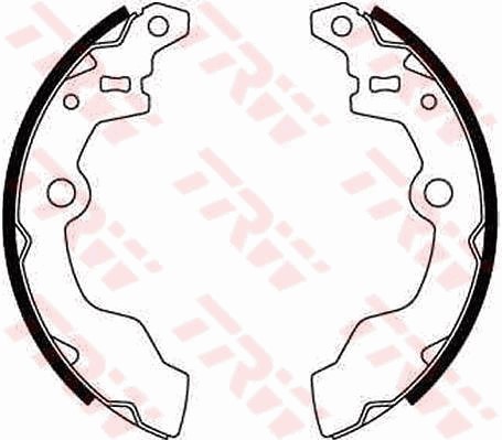 Bromsbackar, sats, Bakaxel Trw GS8302 TRW