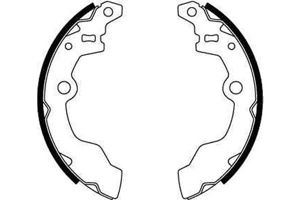Bromsbackar, sats, Bakaxel Trw GS8302 TRW