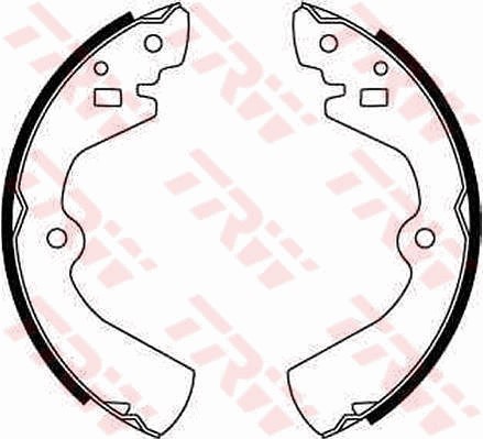 Bromsbackar, sats, Bakaxel, Framaxel Trw GS8308 TRW