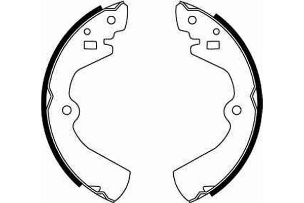 Bromsbackar, sats, Bakaxel, Framaxel Trw GS8308 TRW