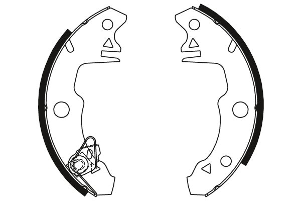 Bromsbackar, sats, Bakaxel Trw GS8319 TRW