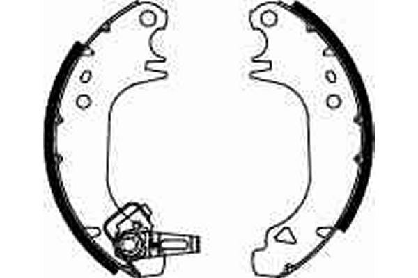 Bromsbackar, sats, Bakaxel Trw GS8322 TRW