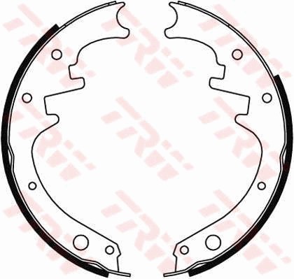 Bromsbackar, sats, Bakaxel Trw GS8412 TRW