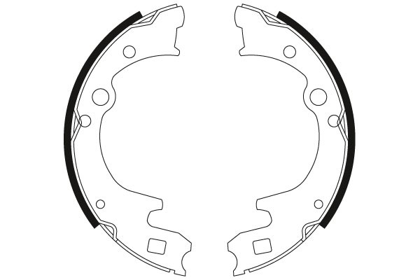 Bromsbackar, sats, Bakaxel Trw GS8428 TRW