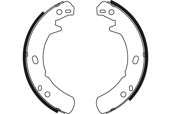 Bromsbackar, sats, parkeringsbroms, Bakaxel Trw GS8429 TRW