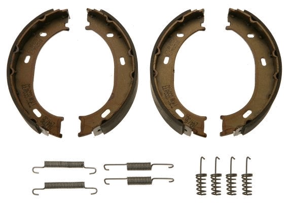 Bromsbackar, sats, parkeringsbroms, Bakaxel Trw GS8433 TRW