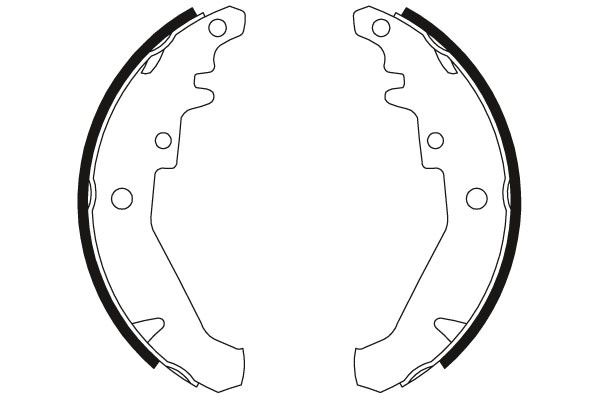 Bromsbackar, sats, Bakaxel Trw GS8436 TRW