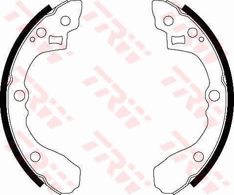 Bromsbackar, sats, Bakaxel Trw GS8439 TRW