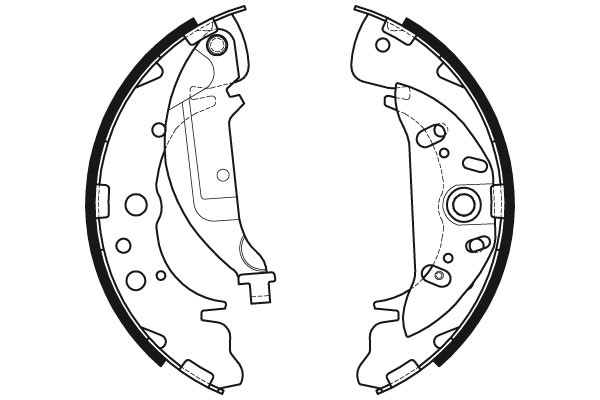Bromsbackar, sats, Bakaxel Trw GS8441 TRW