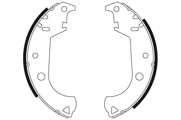 Bromsbackar, sats, Bakaxel Trw GS8442 TRW