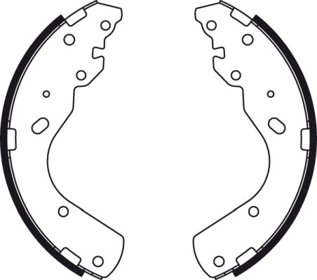 Bromsbackar, sats, Bakaxel Trw GS8443 TRW