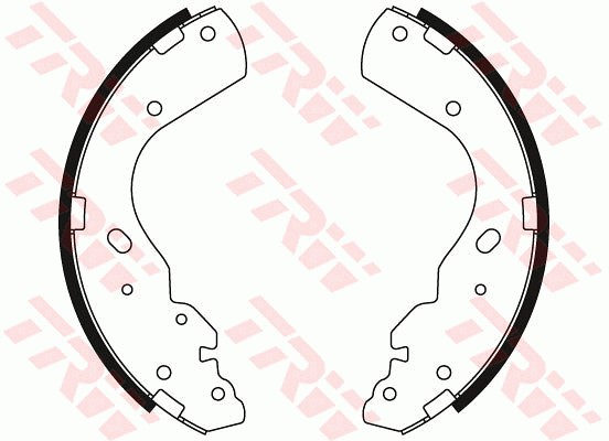 Bromsbackar, sats, Bakaxel Trw GS8443 TRW